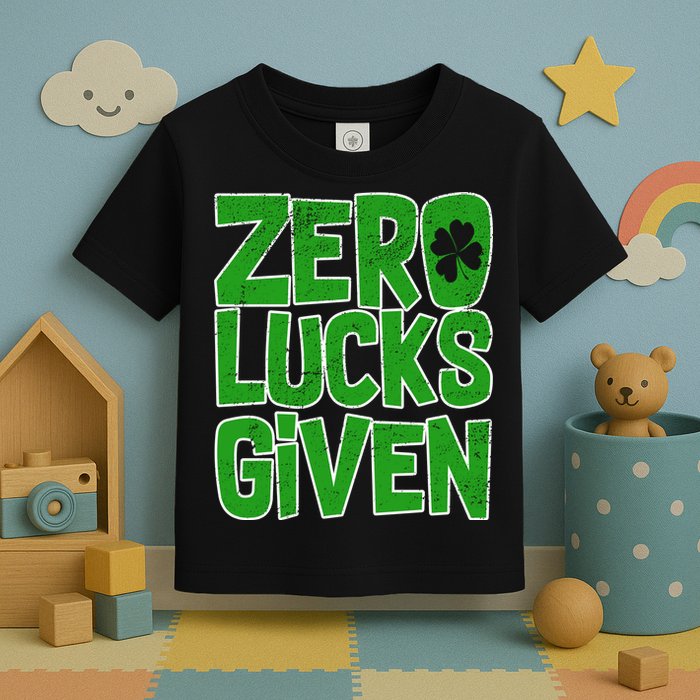 Zero Lucks Given St. Patrick's Day Toddler T-Shirt