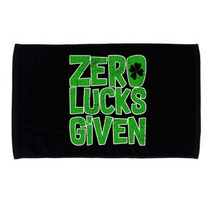 Zero Lucks Given St. Patrick's Day Microfiber Hand Towel