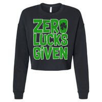 Zero Lucks Given St. Patrick's Day Cropped Pullover Crew