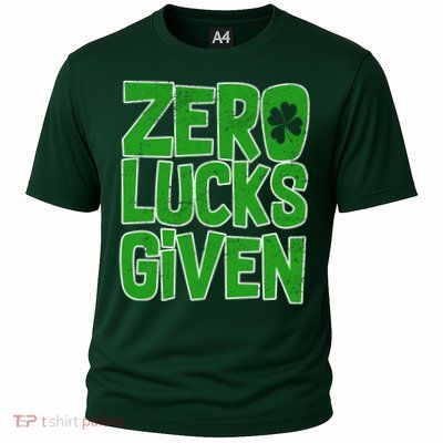 Zero Lucks Given St. Patrick's Day Cooling Performance Crew T-Shirt