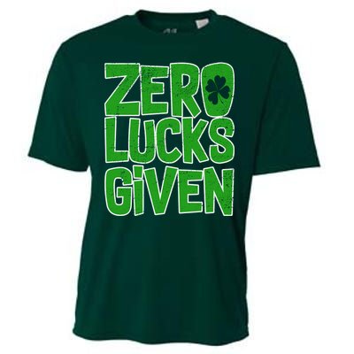 Zero Lucks Given St. Patrick's Day Cooling Performance Crew T-Shirt