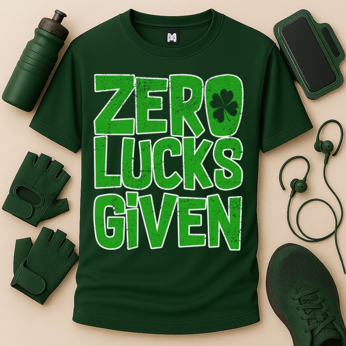 Zero Lucks Given St. Patrick's Day Performance Shirt