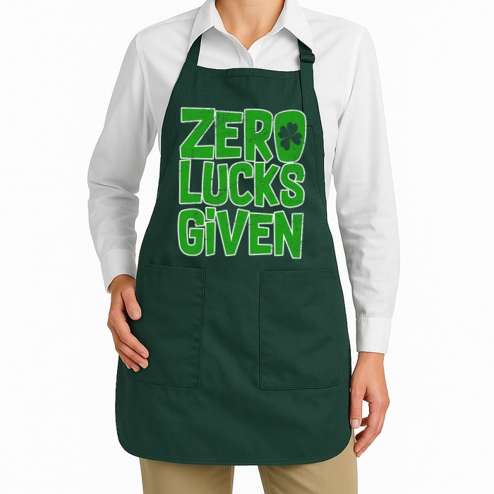 Zero Lucks Given St. Patrick's Day Apron