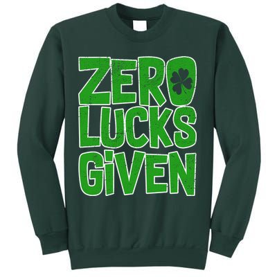 Zero Lucks Given St. Patrick's Day Sweatshirt