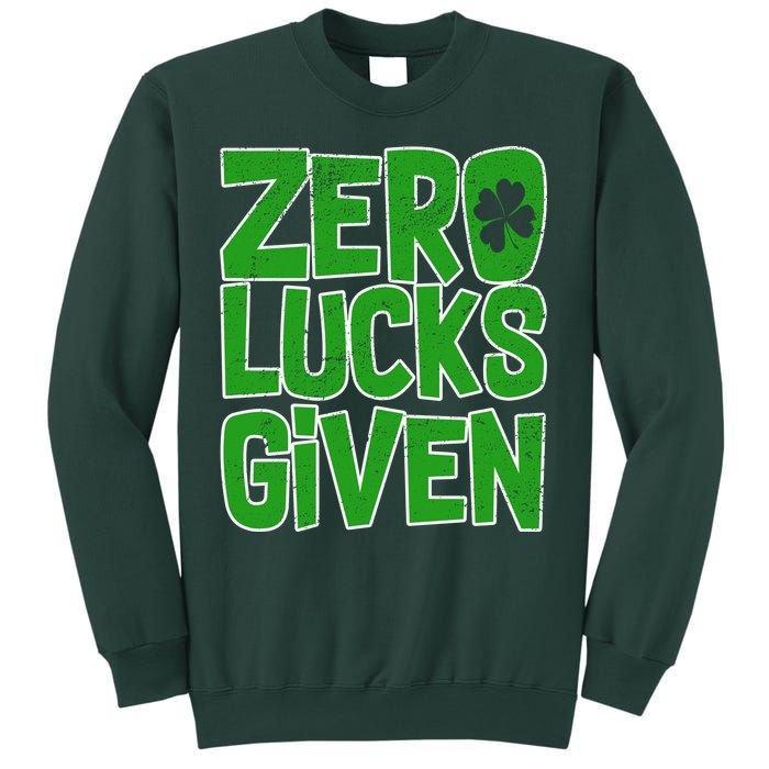 Zero Lucks Given St. Patrick's Day Sweatshirt