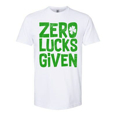 Zero Lucks Given St. Patrick's Day Softstyle® CVC T-Shirt