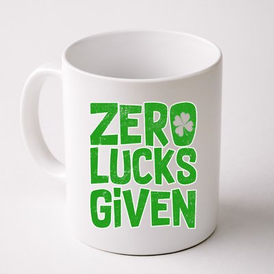 Zero Lucks Given St. Patrick's Day Coffee Mug