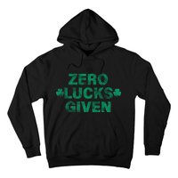 Zero Lucks Given Vintage St Patricks Day Hoodie