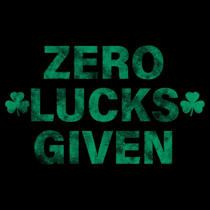 Zero Lucks Given Vintage St Patricks Day Hoodie