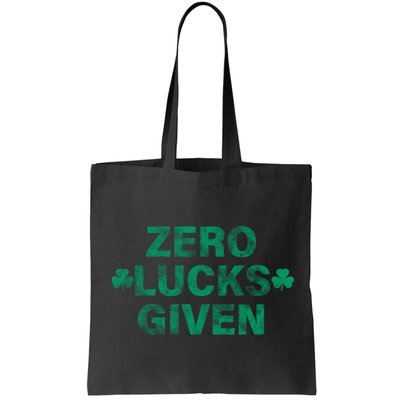 Zero Lucks Given Vintage St Patricks Day Bag