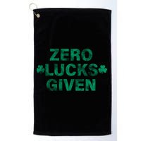 Zero Lucks Given Vintage St Patricks Day Golf Towel