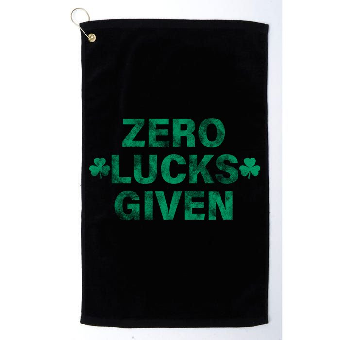 Zero Lucks Given Vintage St Patricks Day Golf Towel