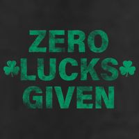 Zero Lucks Given Vintage St Patricks Day Golf Towel