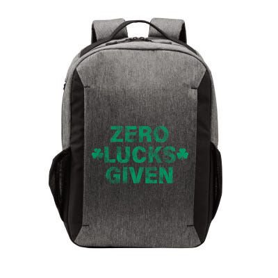 Zero Lucks Given Vintage St Patricks Day Vector Backpack