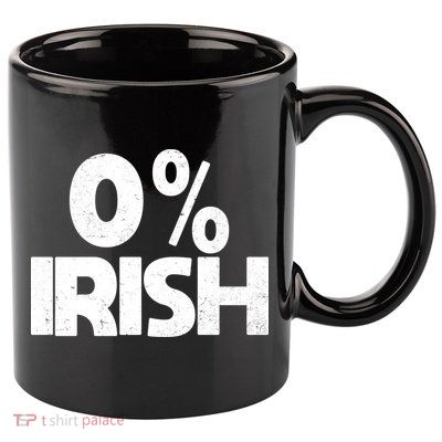 Zero Percent Irish 11oz C Handle Ceramic Mug