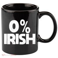 Zero Percent Irish 11oz C Handle Ceramic Mug