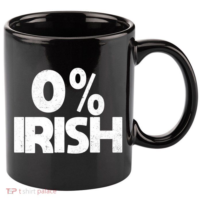 Zero Percent Irish 11oz C Handle Ceramic Mug