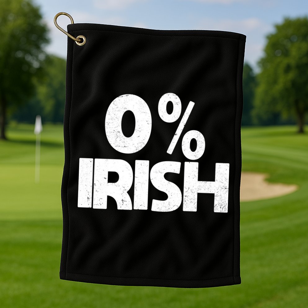 Zero Percent Irish Golf Towel
