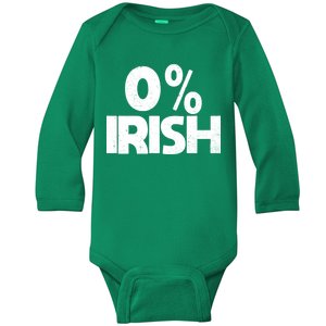 Zero Percent Irish Baby Long Sleeve Bodysuit