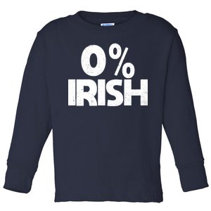 Zero Percent Irish Toddler Long Sleeve Shirt