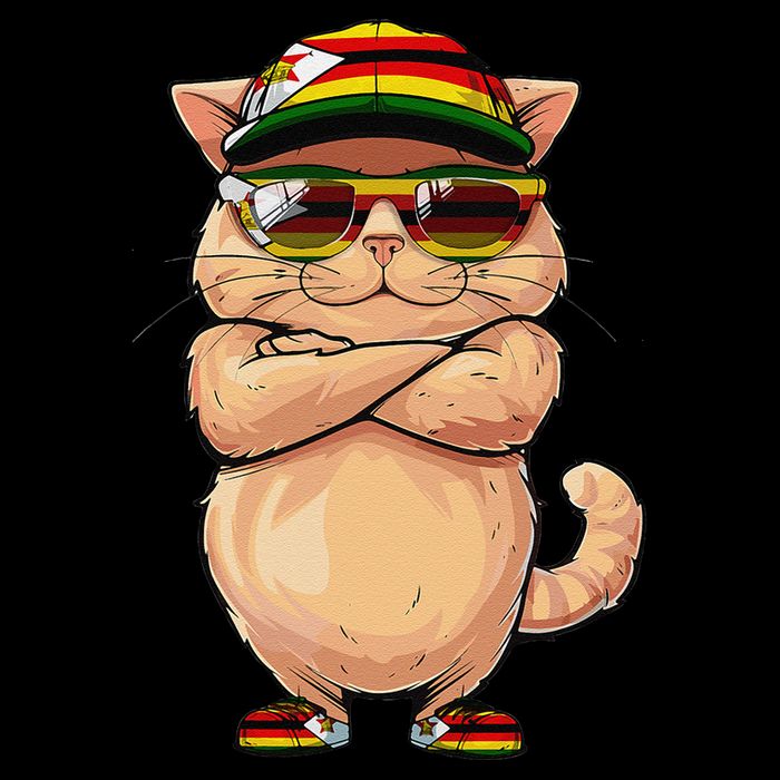 Zimbabwean Flag Cat Mom Souvenirs Products Kitten Zimbabwe City Backpack