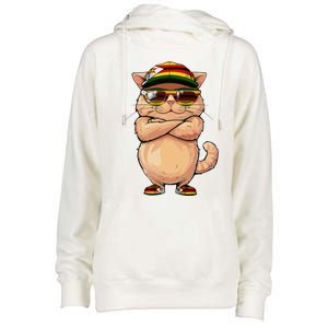 Zimbabwean Flag Cat Mom Souvenirs Products Kitten Zimbabwe Womens Funnel Neck Pullover Hood