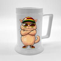 Zimbabwean Flag Cat Mom Souvenirs Products Kitten Zimbabwe Beer Stein