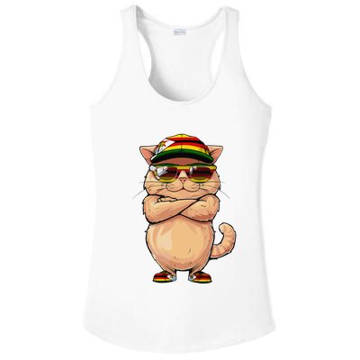 Zimbabwean Flag Cat Mom Souvenirs Products Kitten Zimbabwe Ladies PosiCharge Competitor Racerback Tank