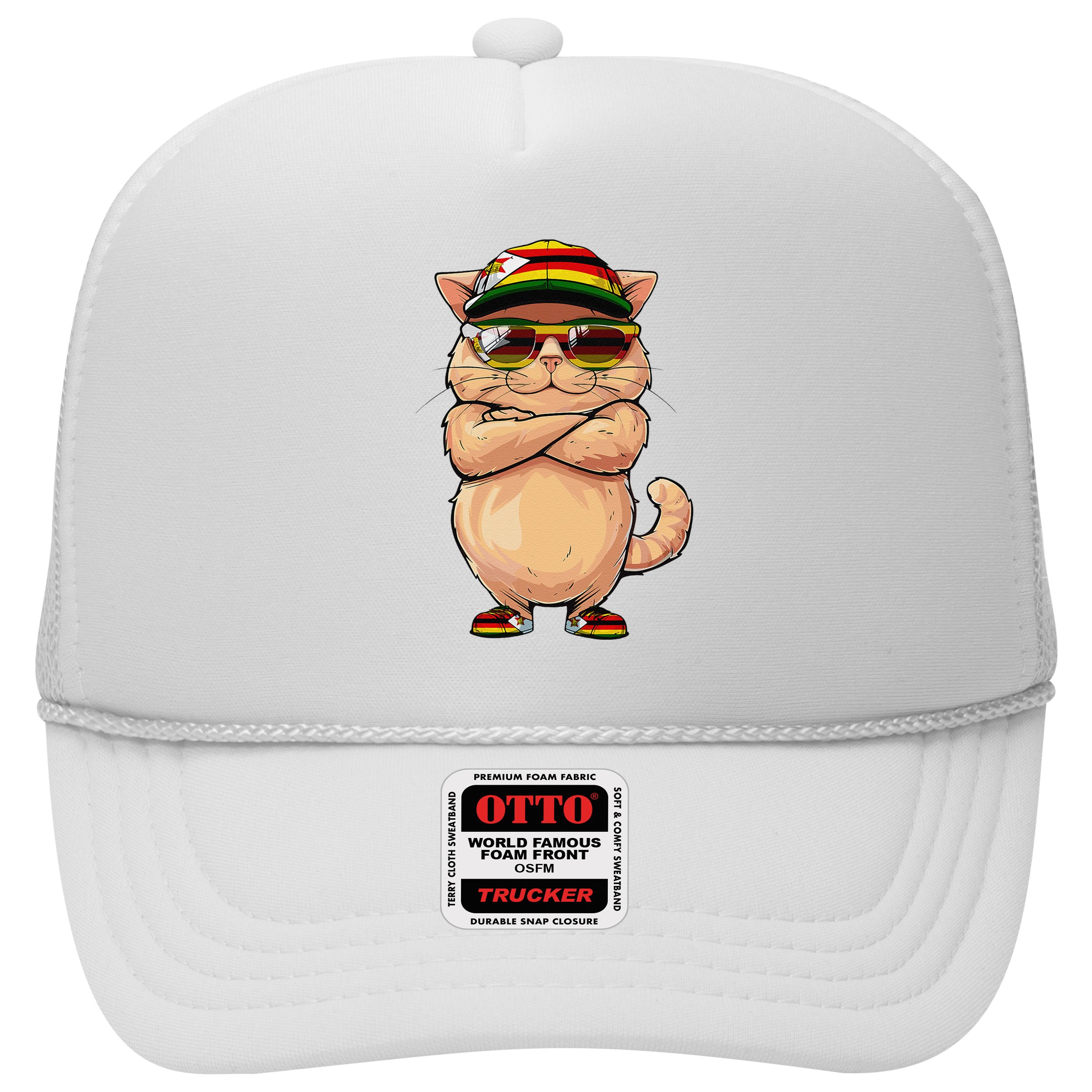 Zimbabwean Flag Cat Mom Souvenirs Products Kitten Zimbabwe Hat