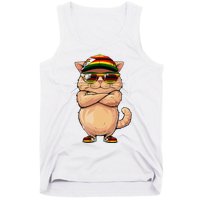 Zimbabwean Flag Cat Mom Souvenirs Products Kitten Zimbabwe Tank Top