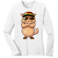 Zimbabwean Flag Cat Mom Souvenirs Products Kitten Zimbabwe Ladies Long Sleeve Shirt