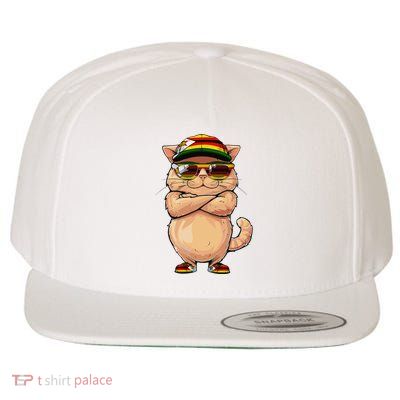 Zimbabwean Flag Cat Mom Souvenirs Products Kitten Zimbabwe Wool Snapback Cap