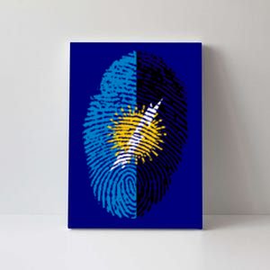 Zulia Flag Fingerprint Venezuela Gift Canvas