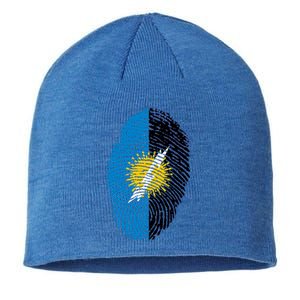 Zulia Flag Fingerprint Venezuela Gift Sustainable Beanie