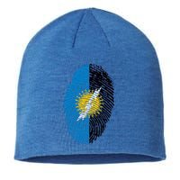 Zulia Flag Fingerprint Venezuela Gift Sustainable Beanie