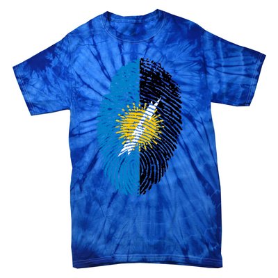 Zulia Flag Fingerprint Venezuela Gift Tie-Dye T-Shirt