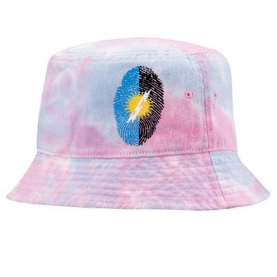 Zulia Flag Fingerprint Venezuela Gift Tie-Dyed Bucket Hat