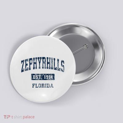 Zephyrhills Florida Fl Vintage Sports Established Button
