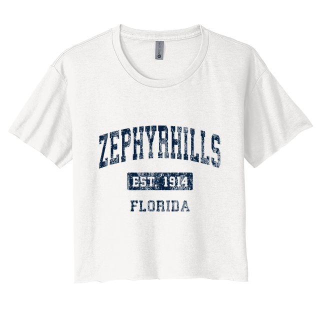 Zephyrhills Florida Fl Vintage Sports Established Crop Top