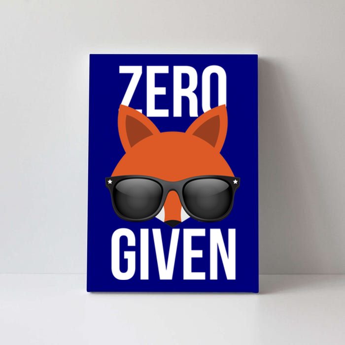 Zero Fox Given Gift Pun Gift Canvas