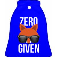 Zero Fox Given Gift Pun Gift Ceramic Bell Ornament