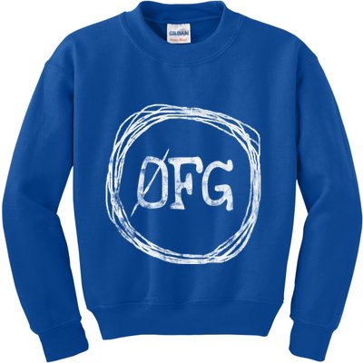 Zero Fucks Given 0 Fucks Given 0fg Gift Funny Gift Kids Sweatshirt