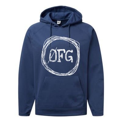 Zero Fucks Given 0 Fucks Given 0fg Gift Funny Gift Performance Fleece Hoodie