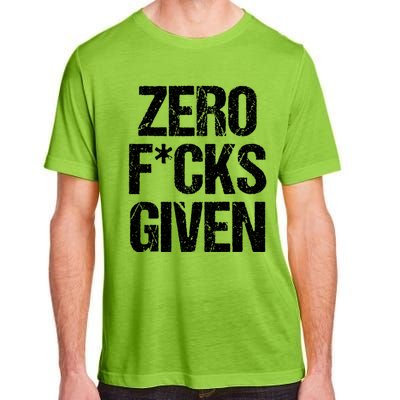 Zero Fucks Given Gift Adult ChromaSoft Performance T-Shirt