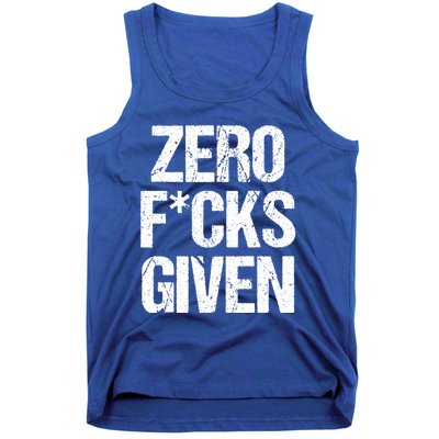 Zero Fucks Given Gift Tank Top