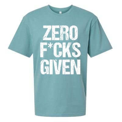 Zero Fucks Given Gift Sueded Cloud Jersey T-Shirt