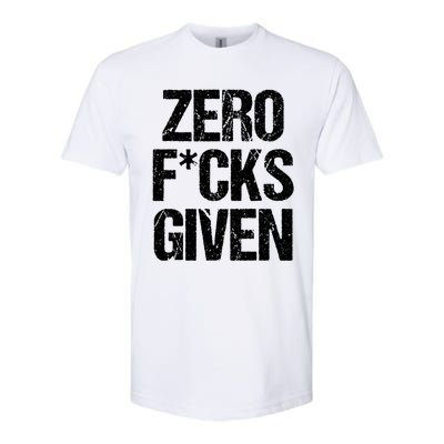 Zero Fucks Given Gift Softstyle® CVC T-Shirt