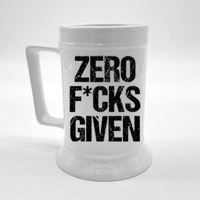 Zero Fucks Given Gift Beer Stein