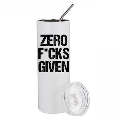 Zero Fucks Given Gift Stainless Steel Tumbler