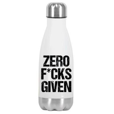 Zero Fucks Given Gift Stainless Steel Insulated Water Bottle